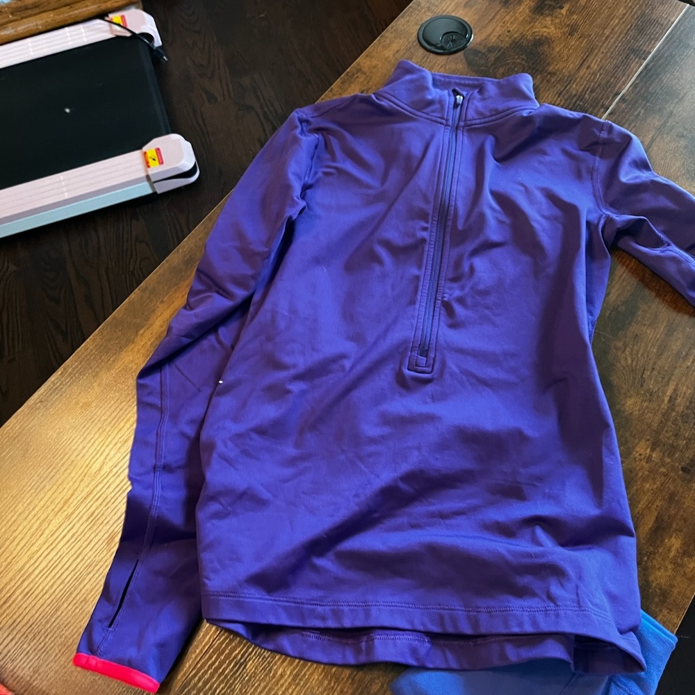 Purple Quarter Zip Jacket Size M